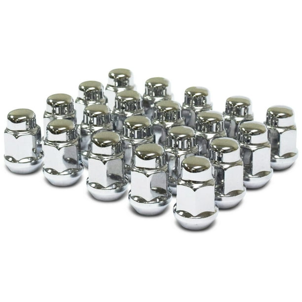 20 Bulge Acorn Lugs 1.9" M14x1.5 fits Jeep & Land Rover 3/4 Hex, Chrome 20 Bulge Acorn Lugs 1.9" M14x1.5 fits Jeep & Land Rover 3/4 Hex, Chrome